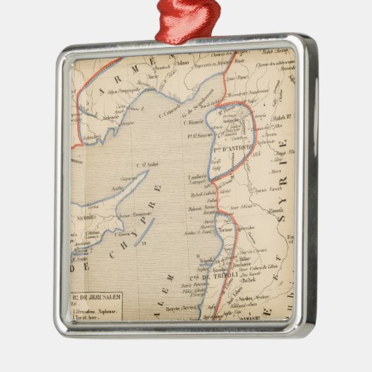 Terre Sainte depuis la deuxieme croiseme Silbernes Ornament (Links)