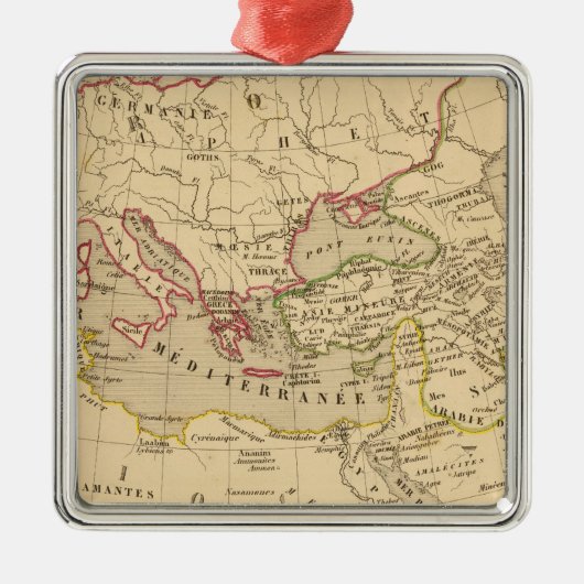 Terre Zusatztrois fils de Noe Silbernes Ornament (Vorne)