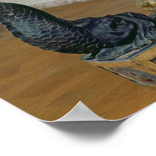 Terrestrial and celestial globe poster (Ecke)