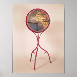 Terrestrial Globe zeigt den Indischen Ozean Poster