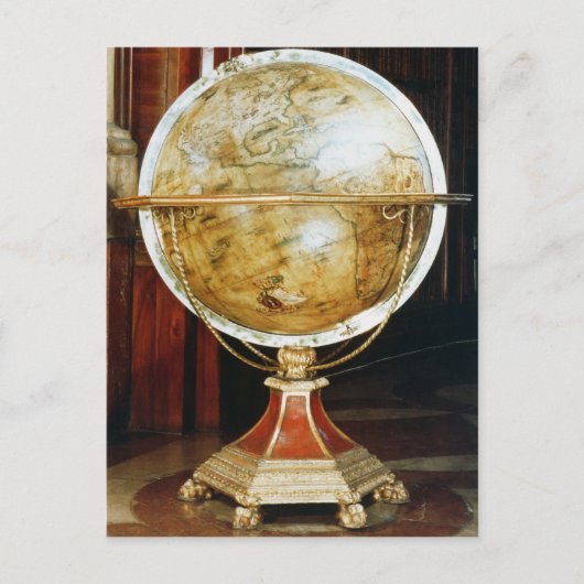 Terrestriale globe, 1688 postkarte (Vorderseite)