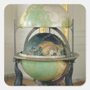 Terrestriale und Himmelsmuschel Quadratischer Aufkleber