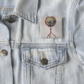 Terrestrische Kugel, den Indischen Ozean zeigend Button (Beispiel)