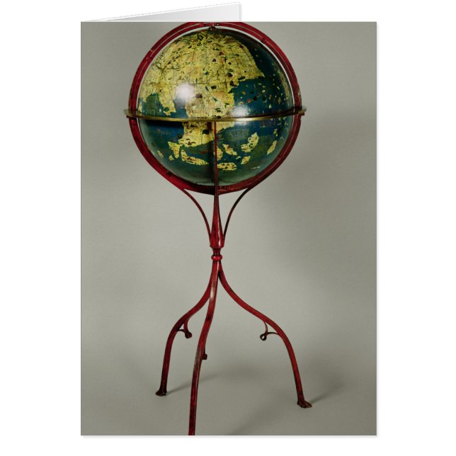 Terrestrische Kugel, gemacht in Nürnberg im Jahre (Vorne)