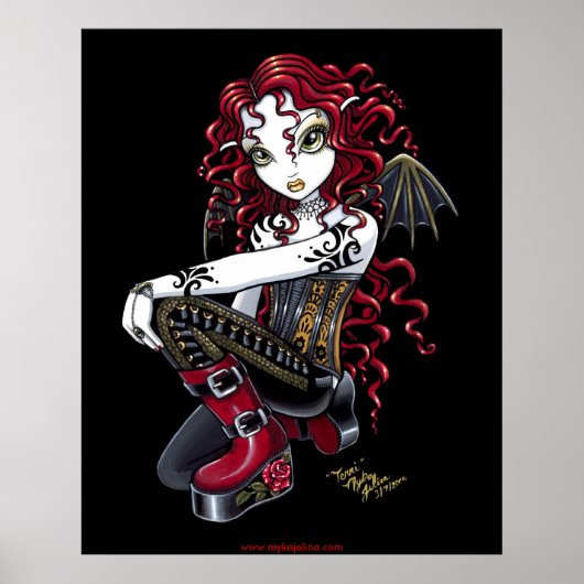 Terri Red Tattooed Fee Poster (Vorne)