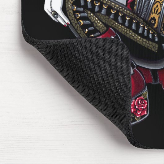 Terri rote Tätowierungs-Fee Mousepad (Ecke)