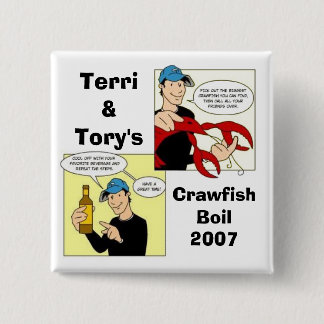Terri&Torys, CrawfishBoil2007 Button