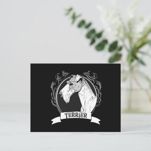 TERRIER (2) POSTKARTE (Stehend Vorderseite)