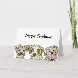 Terrier Brittany Spanel Bichon Card Karte