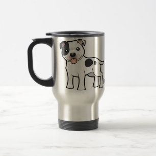 Terrier Cartoon-Staffordshires Stier Reisebecher