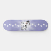 Terrier Cartoon-Staffordshires Stier Skateboard (Horizontal)