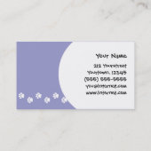 Terrier Cartoon-Staffordshires Stier Visitenkarte (Rückseite)