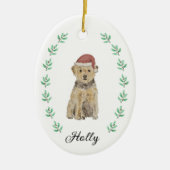 Terrier Christmas Ornament (Vorne)
