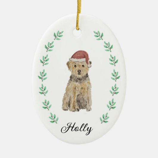 Terrier Christmas Ornament (Vorne)
