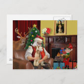 Terrier des Weihnachtsmannes (#3) Feiertagspostkarte (Vorne/Hinten)