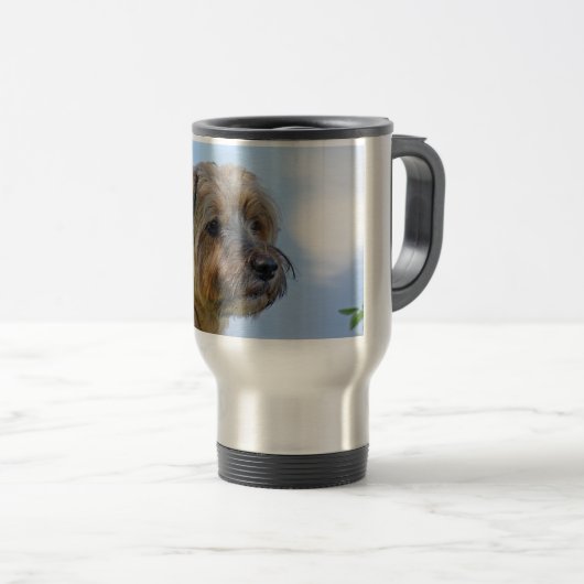 Terrier Design Reisebecher (VorderseiteRechts)