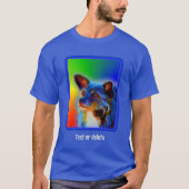 Terrier Dog Abstrakt Art Personalisiert T-Shirt (Vorderseite)