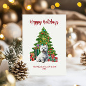 Terrier Dog Christmas Feiertagskarte