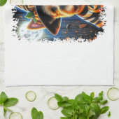 Terrier Dog Halloween Square Geschirrtuch (Gefaltet)