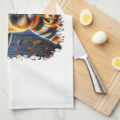 Terrier Dog Halloween Square Geschirrtuch (Viertel Falte)