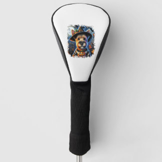 Terrier Dog Halloween Square Golf Headcover