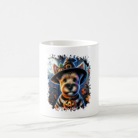 Terrier Dog Halloween Square Kaffeetasse (Mittel)