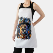 Terrier Dog Halloween Square Schürze (InSitu)