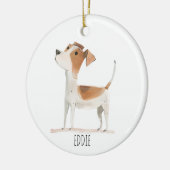 Terrier Dog Keramik Ornament (Links)