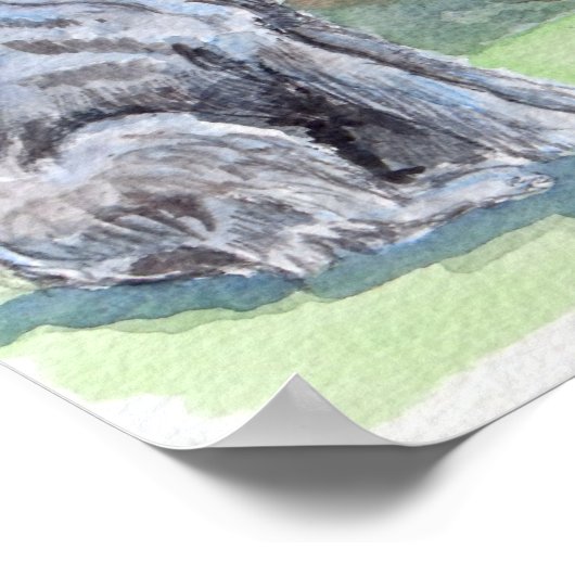 Terrier Dog Poster (Ecke)