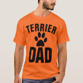TERRIER DOG VATER T - SHIRT (Vorderseite)