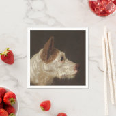 Terrier Dog's Head (von James Ward) Serviette (Beispiel)