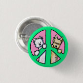 Terrier for Peace Button (Vorne & Hinten)