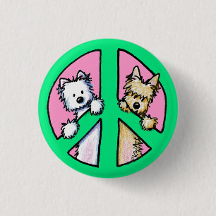 Terrier for Peace Button