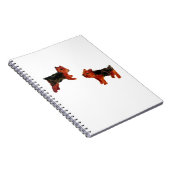 Terrier Fun Niedlich Hunde Kunst Notizblock (Rechte Seite)