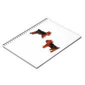 Terrier Fun Niedlich Hunde Kunst Notizblock (Linke Seite)