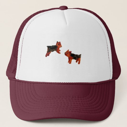 Terrier-Hundekunst Truckerkappe (Vorderseite)