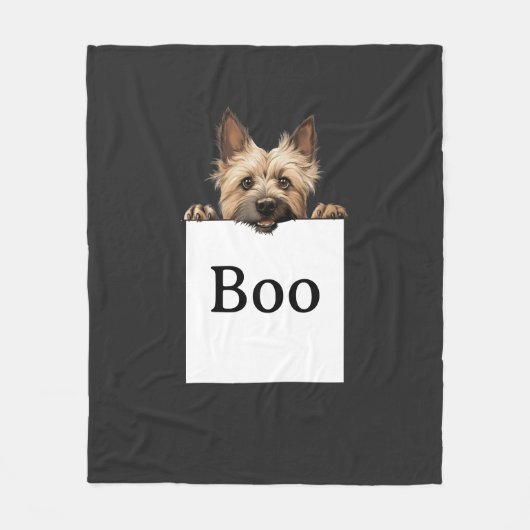 Terrier-individualisierbares Zeichen Fleecedecke (Vorderseite)
