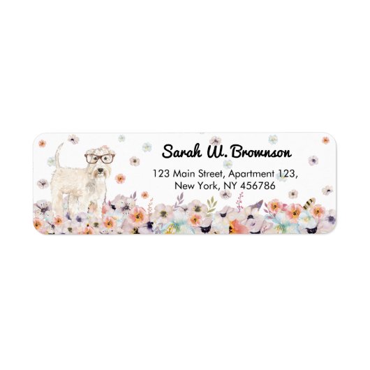 Terrier Irish Wheaten Dog Retrobrille (Vorne)