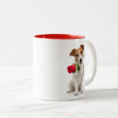 Terrier-Liebe Zweifarbige Tasse (VorderseiteRechts)