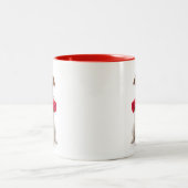 Terrier-Liebe Zweifarbige Tasse (Mittel)