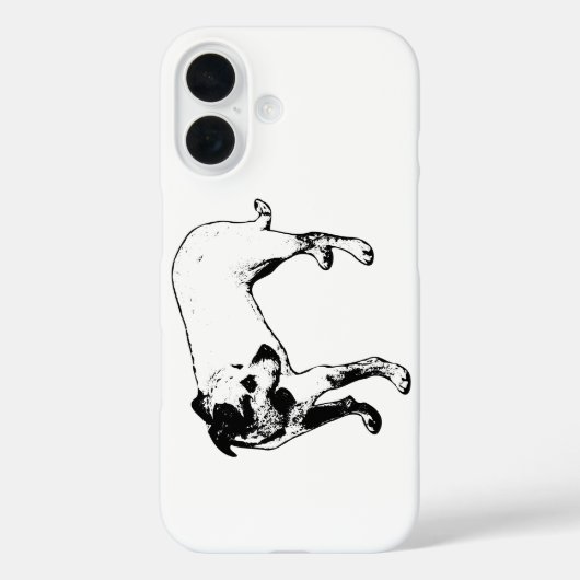 Terrier Mix Ganzkörperprofil iPhone Fall Case-Mate iPhone Hülle (Rückseite)