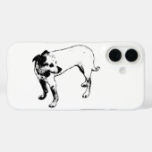 Terrier Mix Ganzkörperprofil iPhone Fall Case-Mate iPhone Hülle (Rückseite (Horizontal))