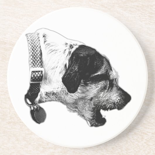 Terrier Mix Mid-Bark Untersetzer (Vorne)