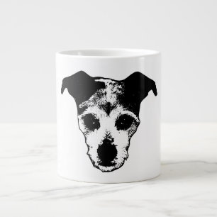 Terrier Mix nach Portrait-Tasse Jumbo-Tasse
