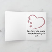 Terrier Pet dog Happy Väter Karte (Innenseite)