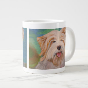 Terrier Portrait Niedlich Hunde Kunst Jumbo-Tasse