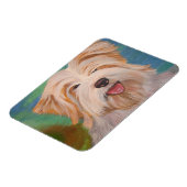 Terrier Portrait Niedlich Hunde Kunst Magnet (Linke Seite)