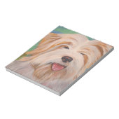 Terrier Portrait Niedlich Hunde Kunst Notizblock (Rotiert)