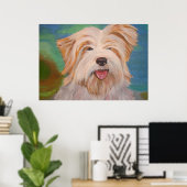 Terrier Portrait Niedlich Hunde Kunst Poster (Heimbüro)