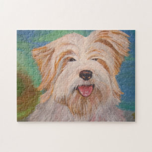 Terrier Portrait Niedlich Hunde Kunst Puzzle